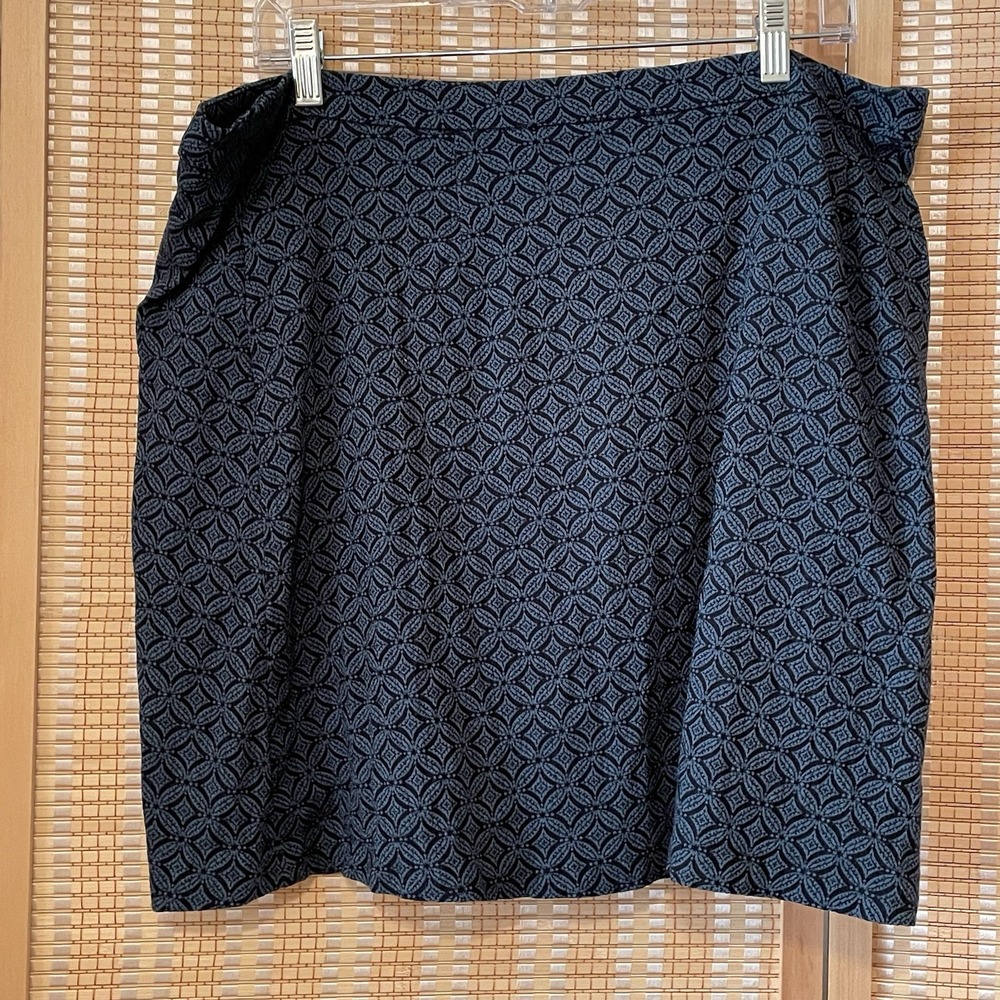 Margaret M Womens 2X Skirt Small Deandra Textured Aline Teal Green Stretch